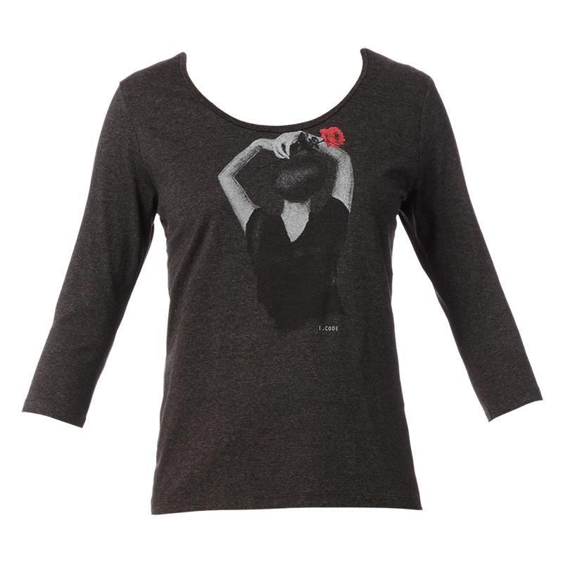 Foto I Code by IKKS Top de mangas largas - qc10134 - Negro