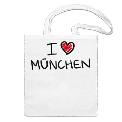 Foto I Love München Bolso de yute foto 911425