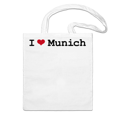 Foto I love Munich Bolso de yute foto 911413