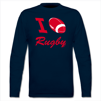 Foto I Love Rugby Camiseta Manga Larga foto 357141