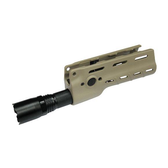 Foto Ics mp-148 tactical flashlight hanguard with flashlight (tan)