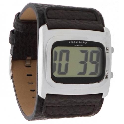 Foto Identity London Unisex Digital Watch - Brown Strap - CE81.04ID