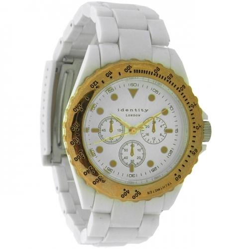 Foto Identity London Unisex Watch - White Strap - CK36.28ID