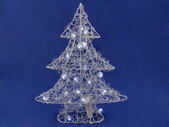 Foto iluminación de navidad árbol de navidad M, plata