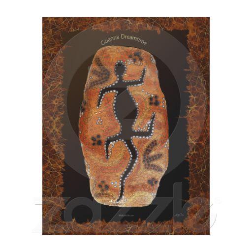 Foto Impresión aborigen australiana del arte del lagart Impresion En Lona foto 685539