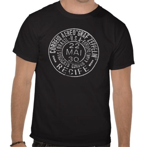 Foto Impresión Blanca De Graf Zeppelin Airmail Tee Camisetas foto 626559