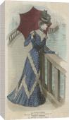 Foto Impresión de lona de 51cm of VESTIDO DE AZUL & ENCAJES DE 1899 foto 259427