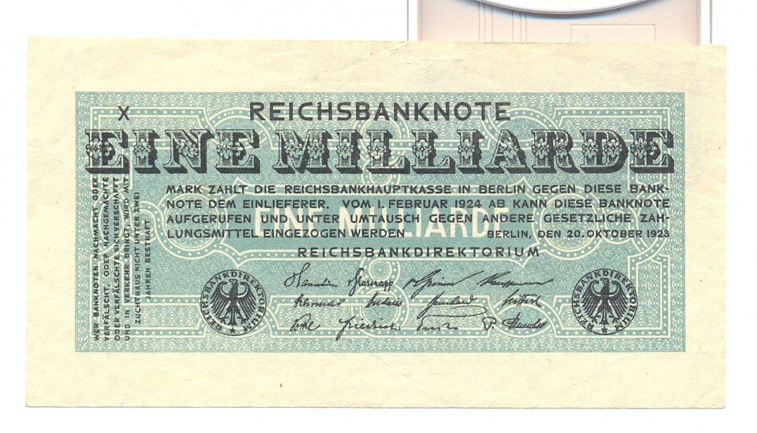 Foto Inflation 1 Milliarde Mark 1923