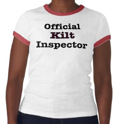 Foto Inspector oficial de la falda escocesa T Shirt foto 56311