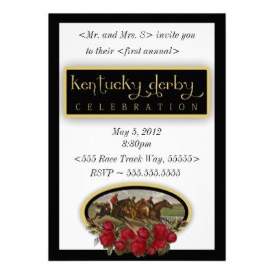 Foto Invitación del fiesta de Kentucky derby (Paquete De 10) foto 205255