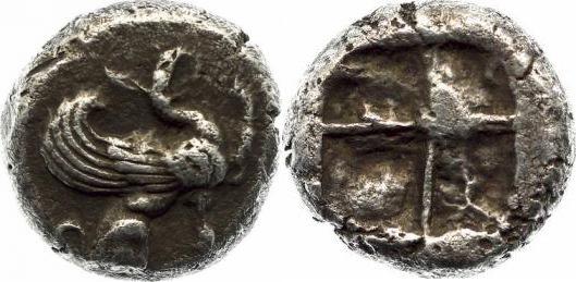 Foto Ionia Ar Drachm 525-500 Bc v Chr