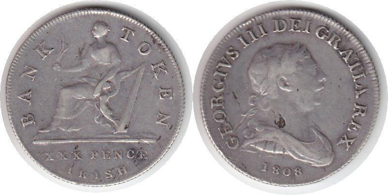 Foto Irland 30 Pence Token 1808 foto 153108