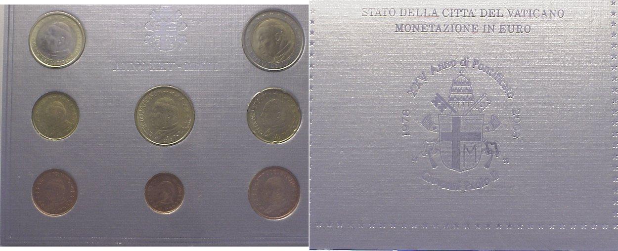 Foto Italien-Kirchenstaat Kursmünzensatz Vatikan 2003 foto 780396