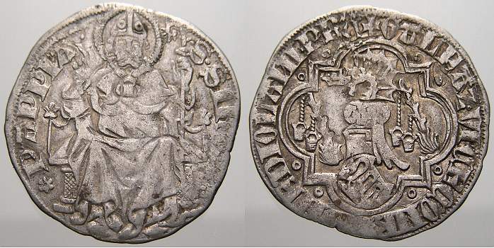 Foto Italien-Mailand Grosso da 1 soldo e mezzo 1355-1378