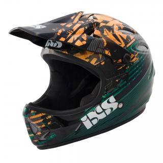 Foto IXS Casco PHOBOS VELVET Integral Naranja Verde foto 695162
