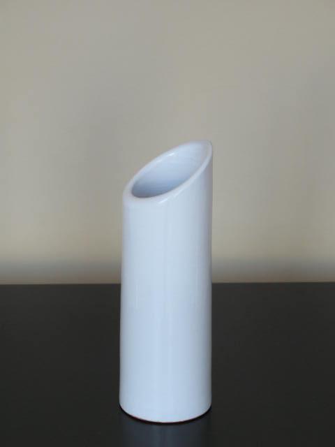 Foto jarron blanco de 16 cm alto