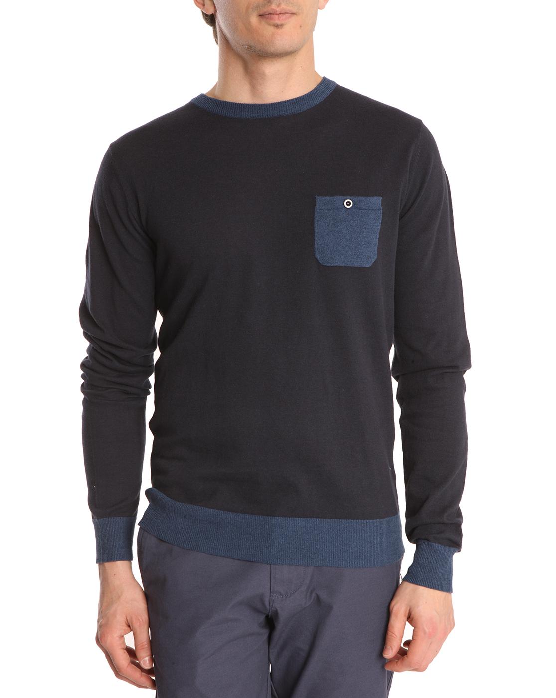 Foto Jersey lambswool contraste azul