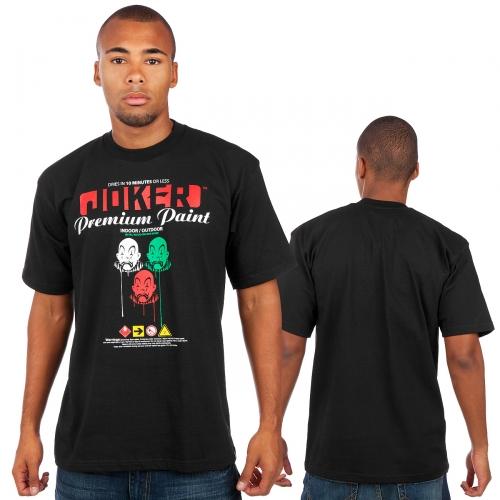 Foto Joker Clown Paint camiseta negra talla S foto 66702