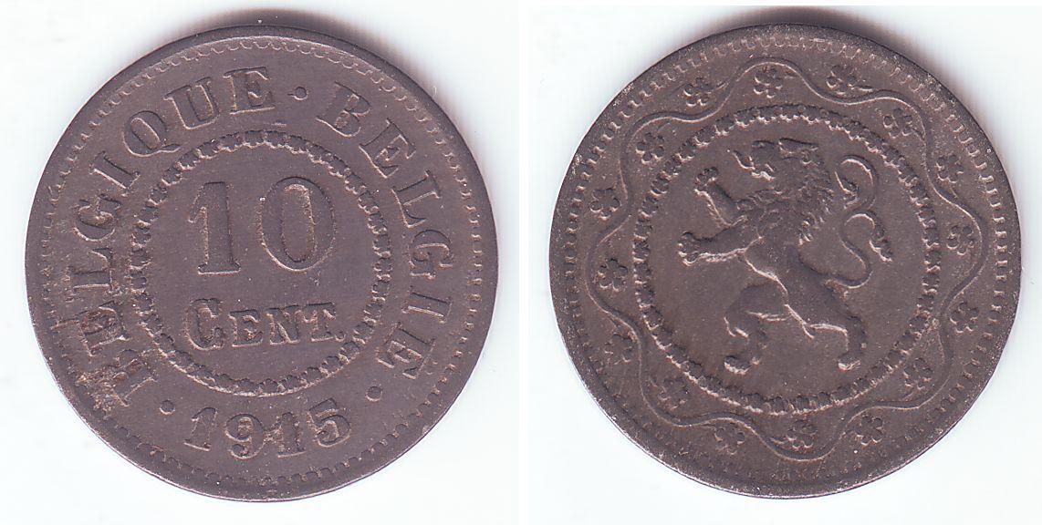 Foto Königreich Belgien (1914 1918) 10 Cent 1915 foto 355099