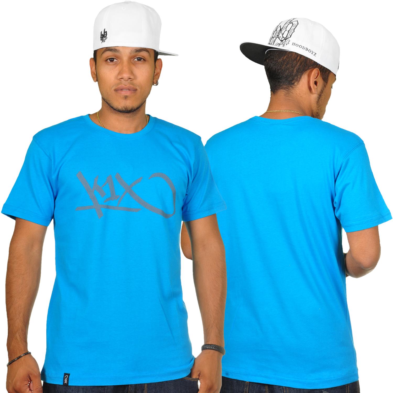 Foto K1x Crack Tag T-shirt Azul Claro Gris foto 140202