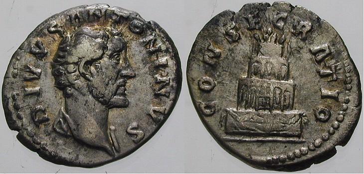 Foto Kaiserliche Prägungen Denar nach 161, Rom, auf seine