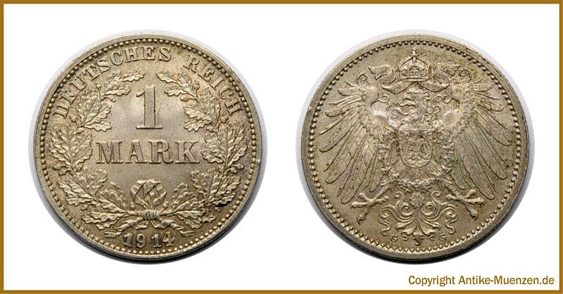Foto Kaiserreich 1 Mark 1914 G foto 154734