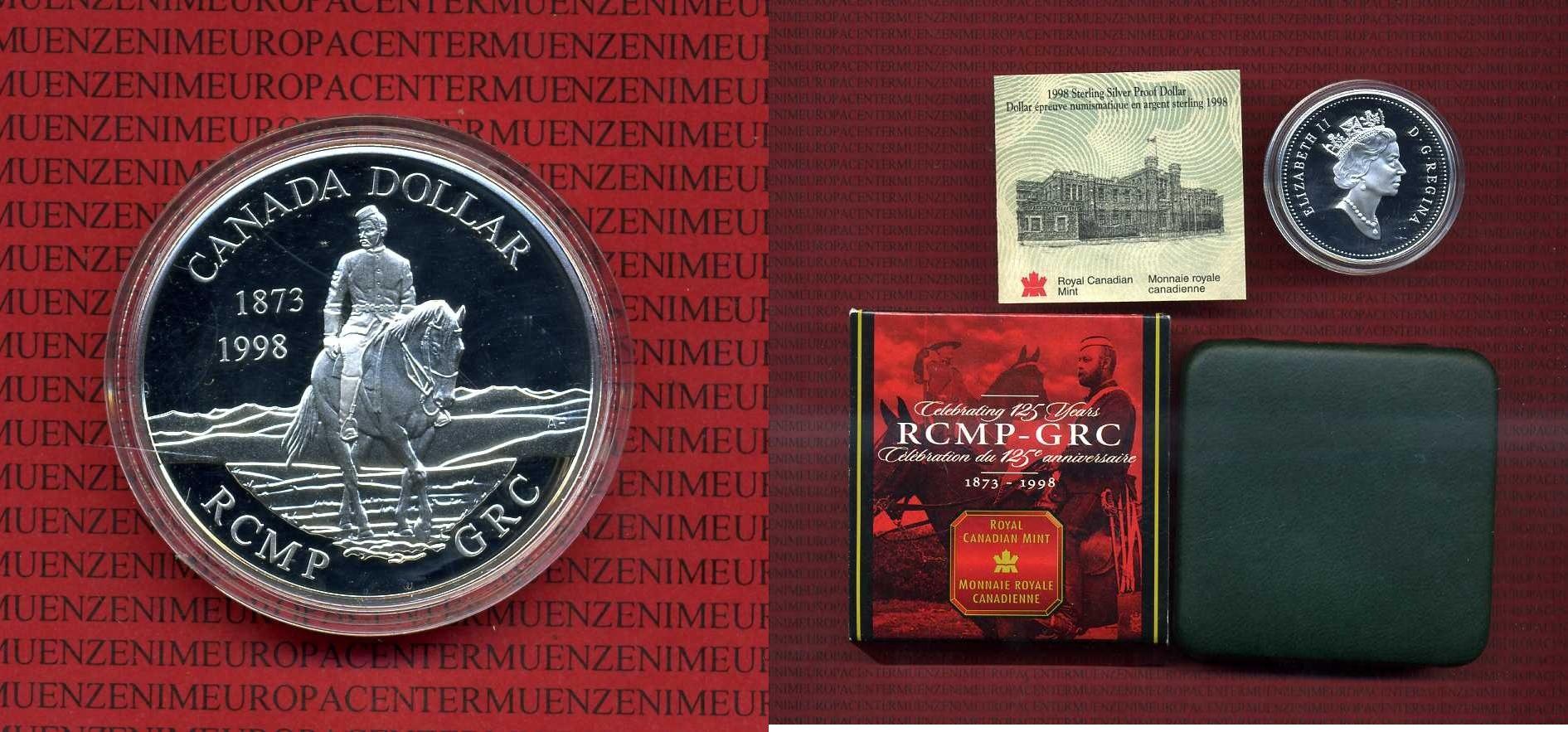 Foto Kanada Canada 1 Dollar Commemorative Silber 1998
