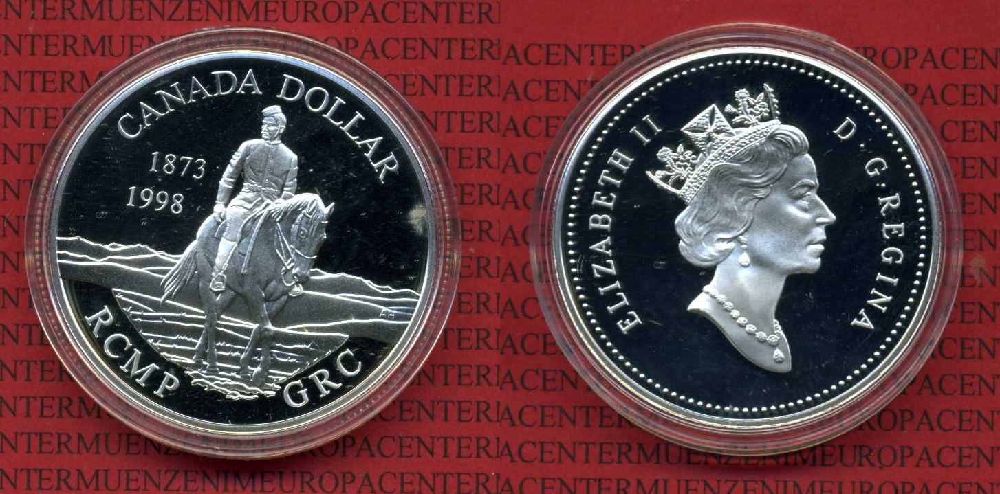 Foto Kanada Canada 1 Dollar Commemorative Silber 1998