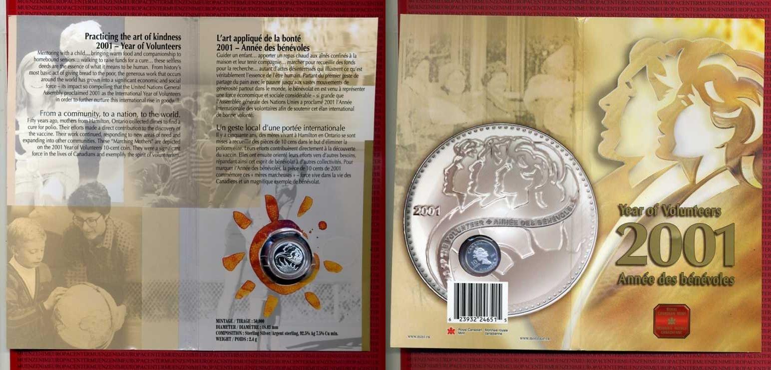 Foto Kanada, Canada 10 Cents Silber 2001 foto 146626