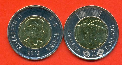 Foto Kanada, Canada 2 Dollar 2012