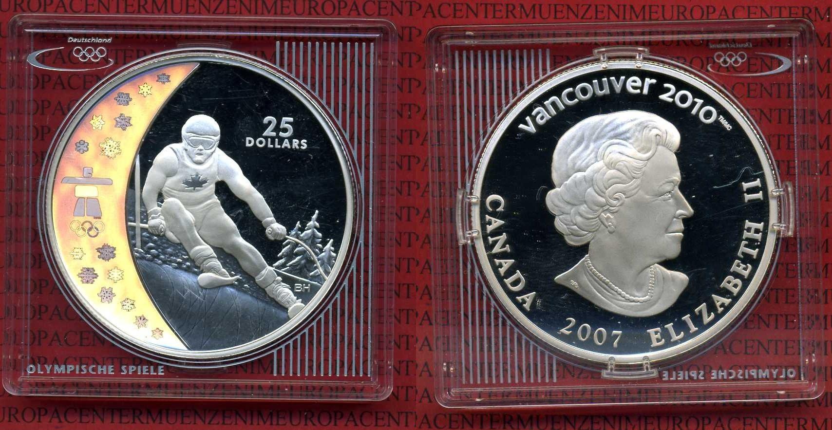 Foto Kanada Canada 25 Dollars Vancouver 2010 mit Hologramm 2007