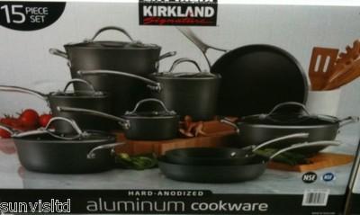 Foto Kirkland Signature Hard-Anodized Aluminum Cookware 15 Piece Set foto 230656