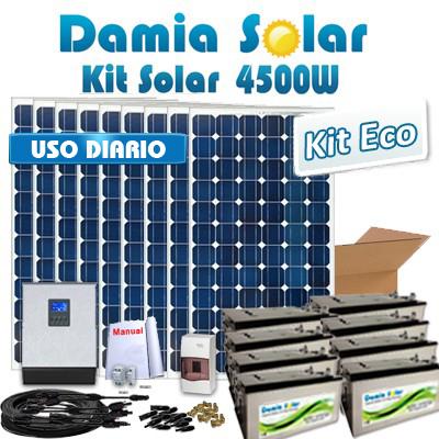 Foto Kit solar 4500W ECO Uso Diario: Nevera congelador, TV, lavavajillas, DVD, etc foto 852478