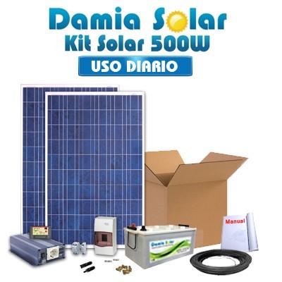 Foto Kit solar 500W Uso Diario: luz, TV, portátil. Con inversor ONDA MODIFICADA foto 854848