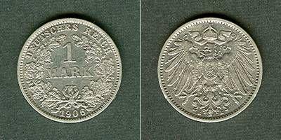 Foto Kleinmünzen 1 Mark 1906