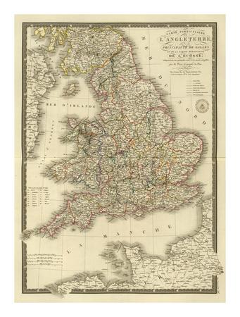 Foto Lámina Angleterre, Galles, c.1827 de Adrien Hubert Brue, 38x30 in. foto 683062