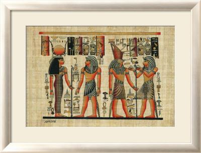 Foto Lámina enmarcada Egyptian Papyrus, Design III, 59x78 in. foto 594420