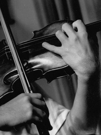 Foto Lámina fotográfica de primera calidad Violinist Yehudi Menuhin de Horace Bristol, 61x46 in. foto 918727