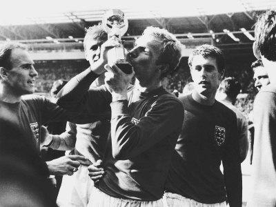 Foto Lámina fotográfica Football World Cup Final 1966 England vs West Germany at Wembley London, 61x46 in. foto 735654