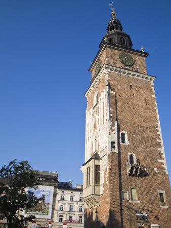 Foto Lámina fotográfica Town Hall Tower, Market Square, Old Town, Krakow, Poland, Europe de Jane Sweeney, 61x46 in. foto 861372