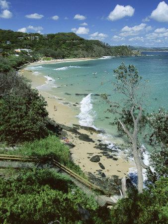 Foto Lámina fotográfica Watego and Beach, Surf Brake Between Byron Bay and Cape Byron, New South Wales (Nsw), Australia de Robert Francis, 61x46 in. foto 710769