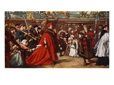 Foto Lámina giclée Cardinal Wolsey on His Way to Westminster Hall de Sir John Gilbert, 61x46 in. foto 807626