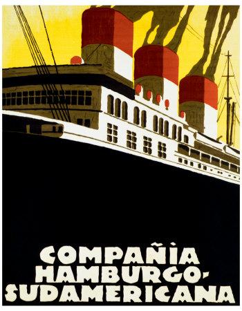 Foto Lámina giclée Compania Hamburgo-Sudamericana, 91x71 in. foto 867369