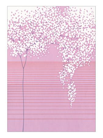 Foto Lámina giclée Floral with Horizontal Lines de Takashi Sakai, 61x46 in. foto 651904