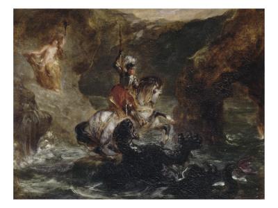 Foto Lámina giclée Saint Georges combattant le dragon dit aussi 