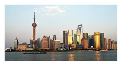 Foto Lámina Shanghai Skyline de Xiaoyang Liu, 36x66 in. foto 891832