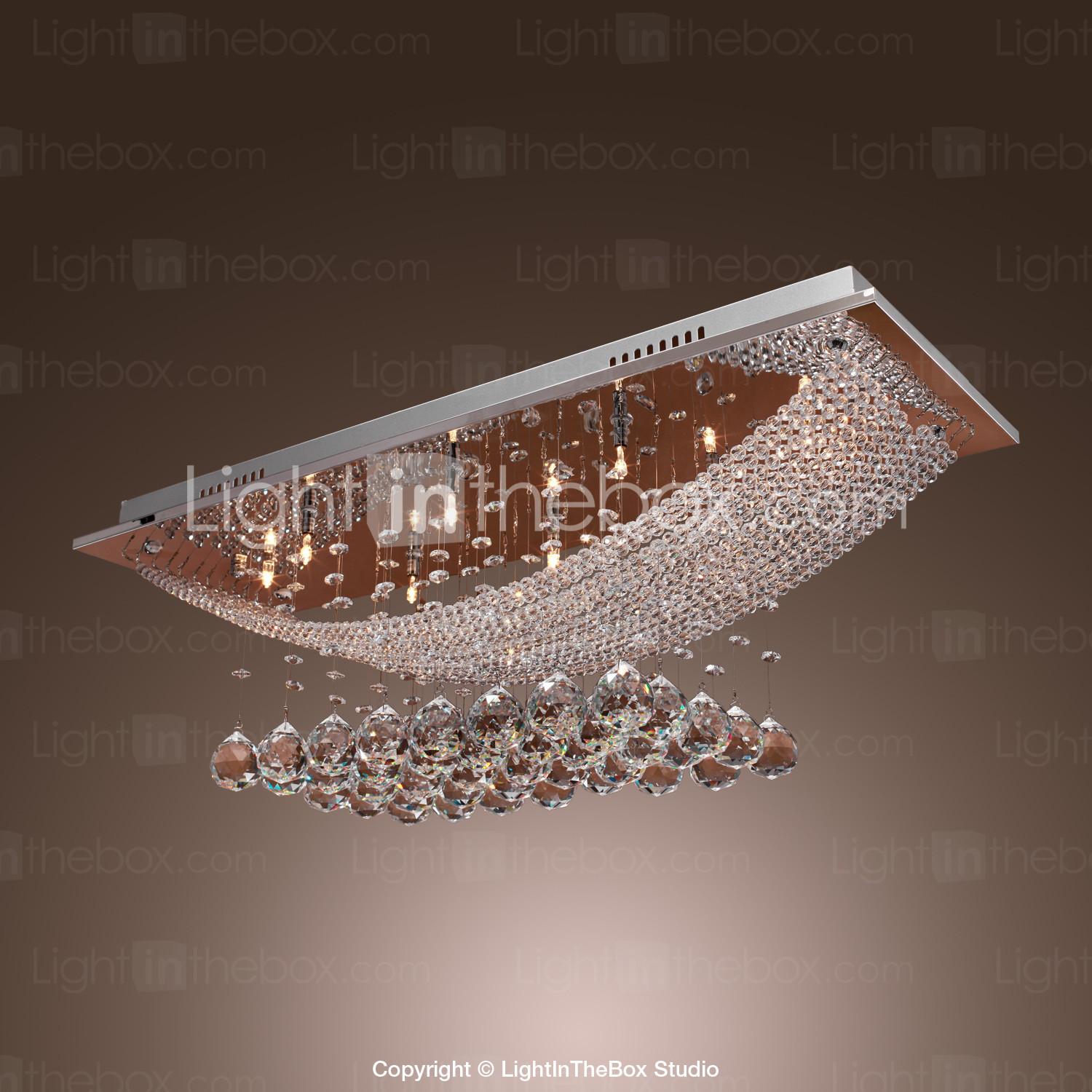 Foto Lámpara Chandelier de Cristal con 8 Bombillas - SPIRES foto 585266