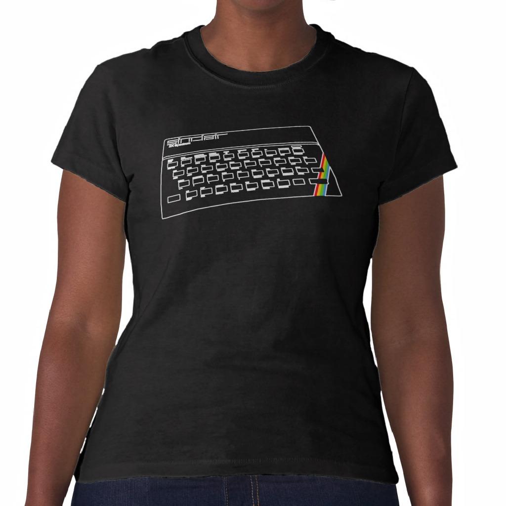 Foto Línea arte de espectro de ZX Camiseta foto 931629