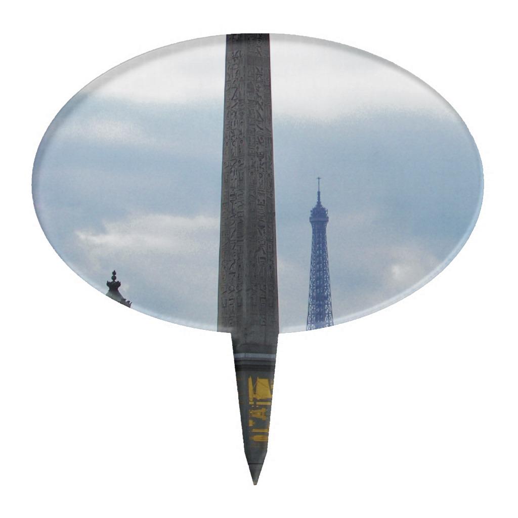 Foto La aguja y la torre Eiffel de Cleopatra Figura De Tarta foto 971971