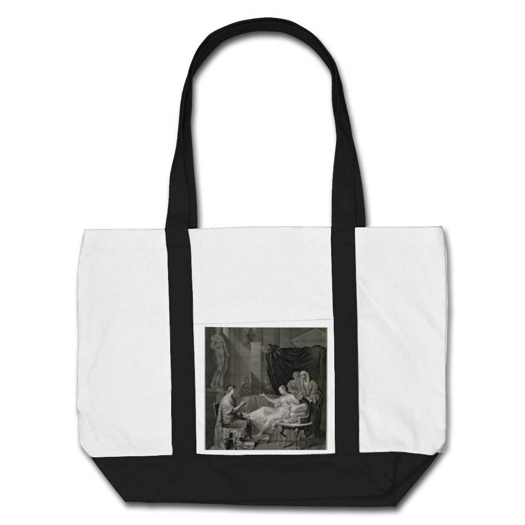 Foto La entrevista de Augustus y de Cleopatra, grabada Bolsas Lienzo foto 971970